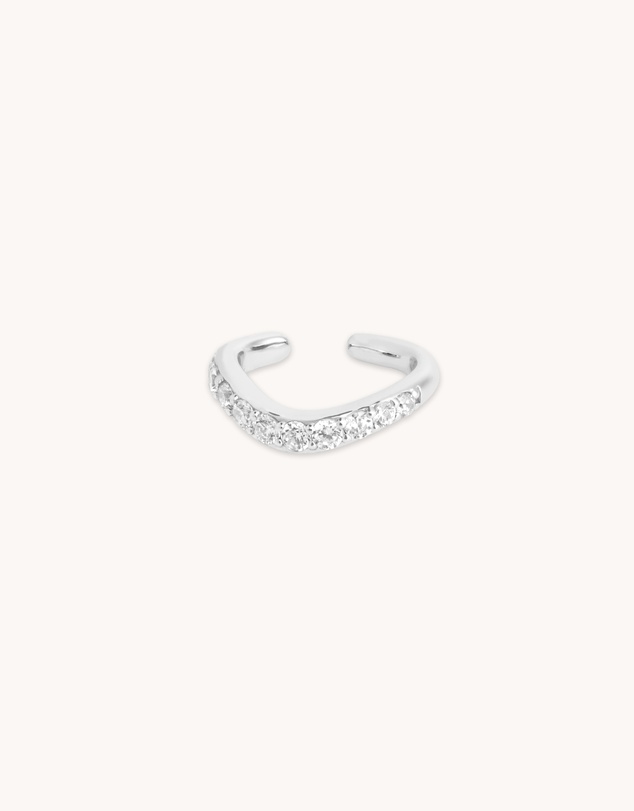 Astrid & Miyu - Wave Crystal Ear Cuff