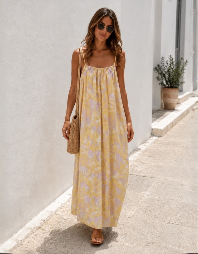 Esther & Co - Noémie Dress - Lavender Lemon