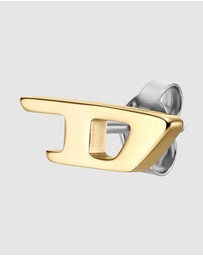 Diesel - Steel Gold Tone Earring