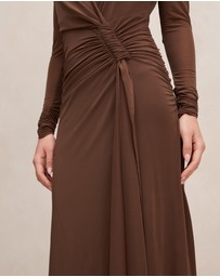 Forever New - Amara Draped Mesh Maxi Dress