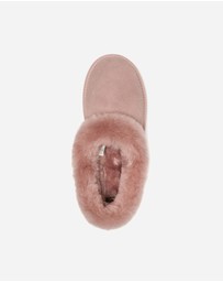 Ozwear Connection Uggs - Ugg Slippers Avery Unisex Premium Sheepskin Slippers Suede