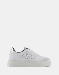 Armani Exchange - Kurt Low Cut Suede Sneakers