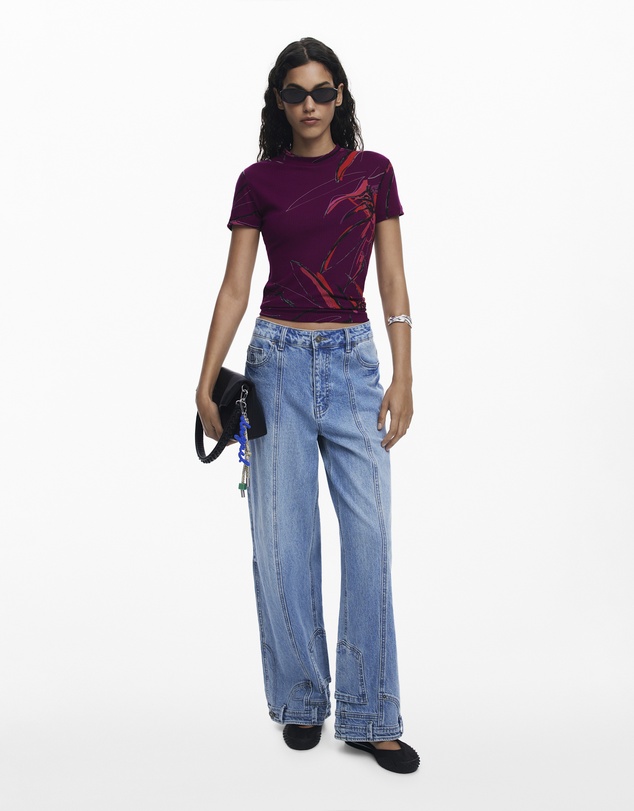 Desigual - Abstract floral T-shirt