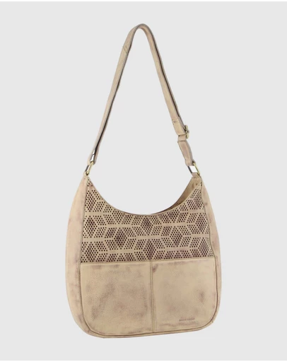 Pierre Cardin - Perforated Italian Leather Cross-Body Bag