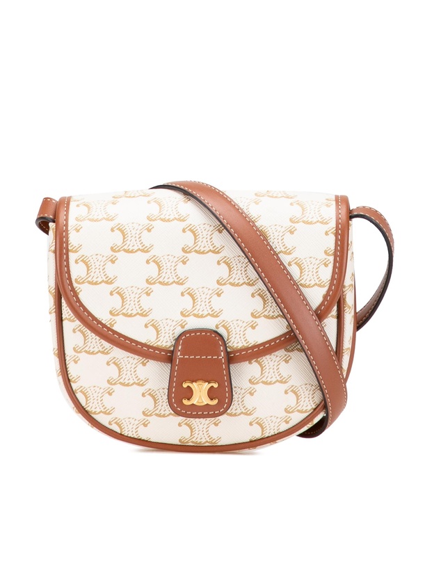Pre-Loved by Azura Reborn - Pre-Loved Mini Triomphe Coated Canvas Besace Crossbody