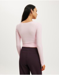 Cotton On Body Active - Active Rib Cross Front Long Sleeve