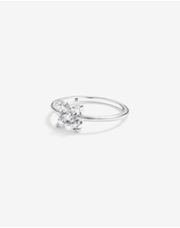 Michael Hill - Cubic Zirconia Floral Ring in Sterling Silver