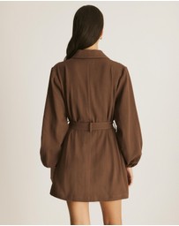 Atmos&Here - Edith LS Twill Mini Dress
