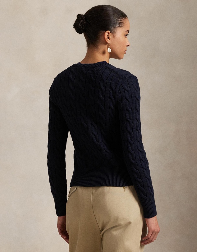 Polo Ralph Lauren - Cable-Knit Cotton Crewneck Cardigan