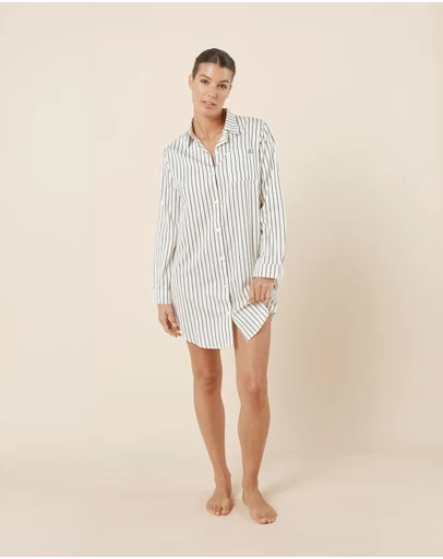 Gingerlilly - Lolita Striped Boyfriend Night Shirt