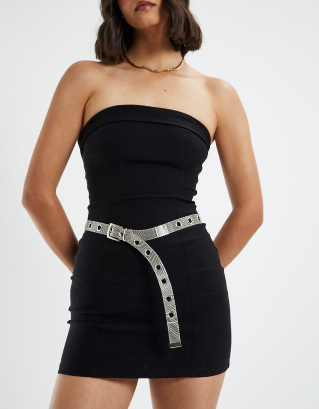 Neon Hart - Monte Mesh Belt Silver