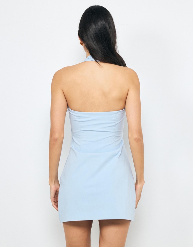 AERE - Oriane Halter Mini Dress