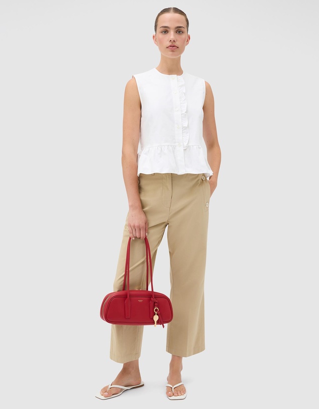 Oroton - Oxford Peplum Top