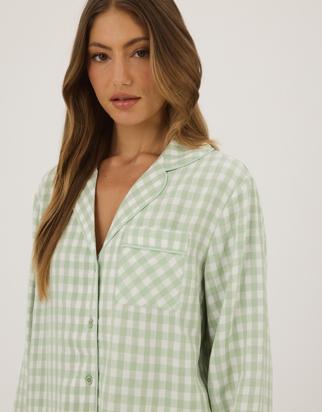 Atmos&Here - Ava Gingham Long PJ Set