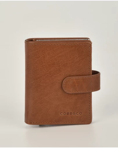 Cobb & Co - Dixon Metal Chamber RFID Safe Leather Card Wallet