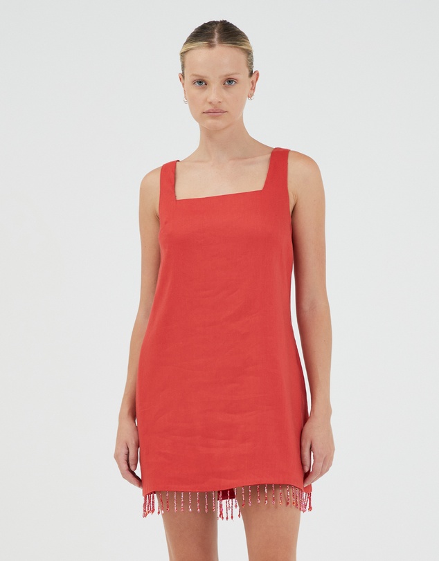 Third Form - Flame Linen Mini Dress