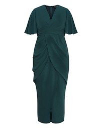 City Chic - Braelynn Drape Maxi Dress