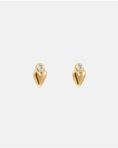 Kirstin Ash - Abode Heart Studs