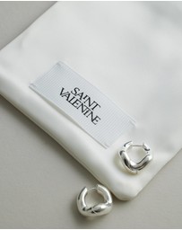 SAINT VALENTINE - Wabi Sabi Mini Hoops - Silver