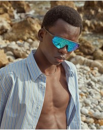 Hawkers Co - HAWKERS - APEX - SMOKE CLEAR BLUE Sunglasses Unisex UV400