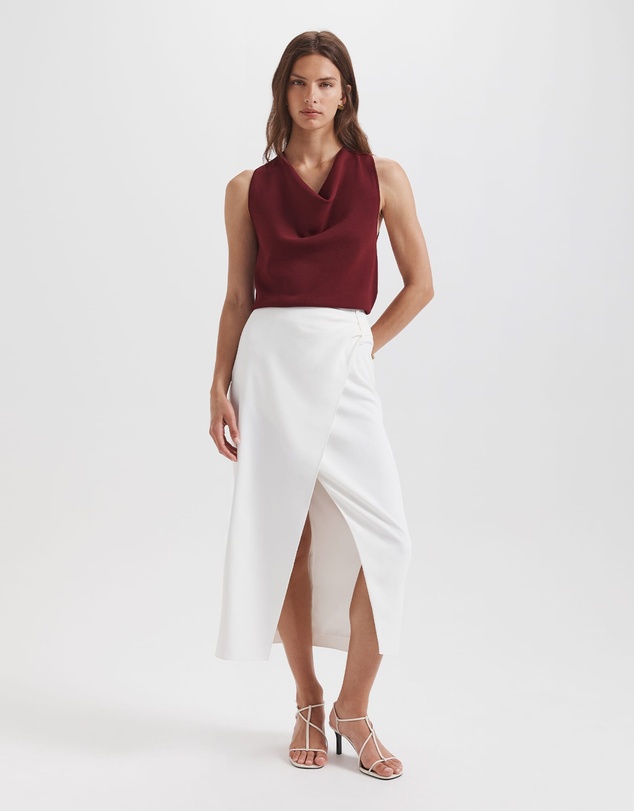 SABA - Dharma Drape Midi Skirt