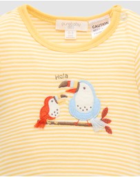 Purebaby - Rib Short Sleeve Bodysuit -Kids-Babies