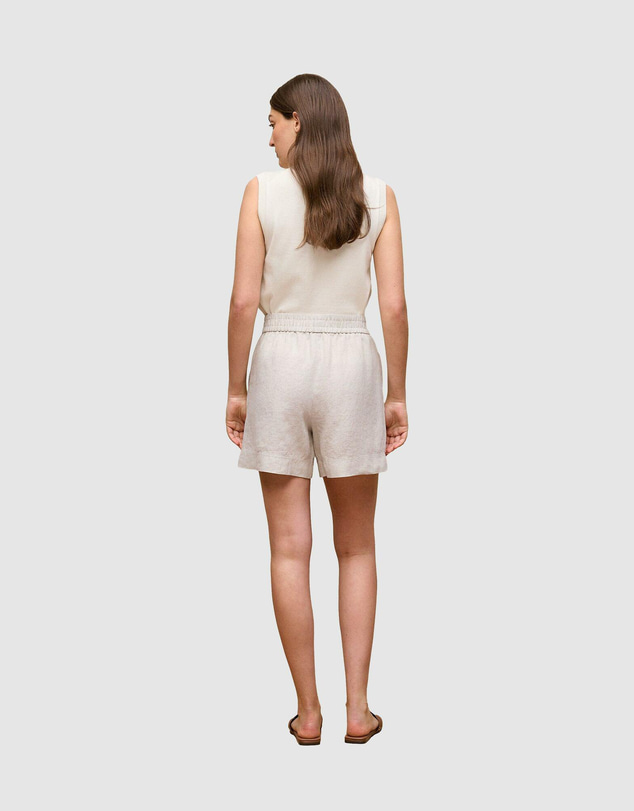 Trenery - Yarn Dyed Linen Pull On Short