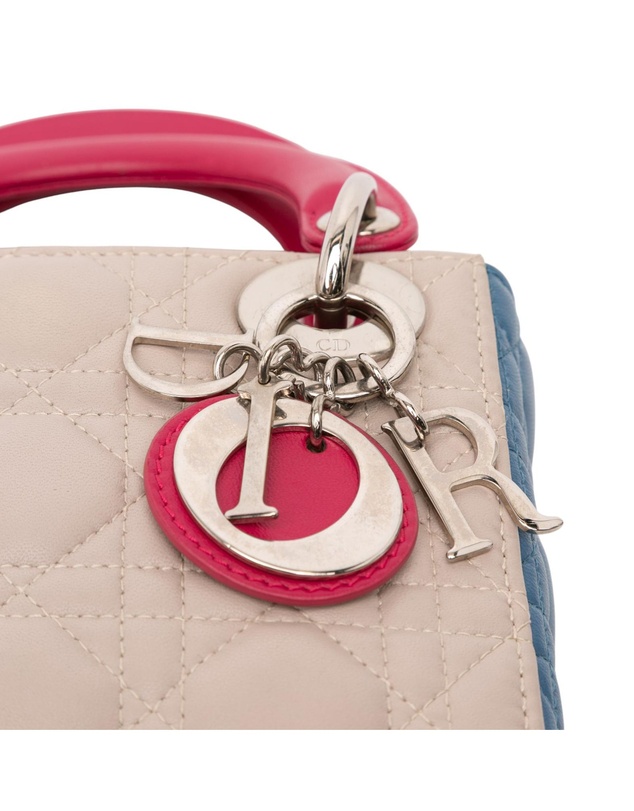 Pre-Loved by Azura Reborn - Pre-Loved Mini Tricolor Lambskin Cannage Lady Dior