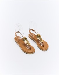 Walnut Melbourne - Ada Leather Sandal