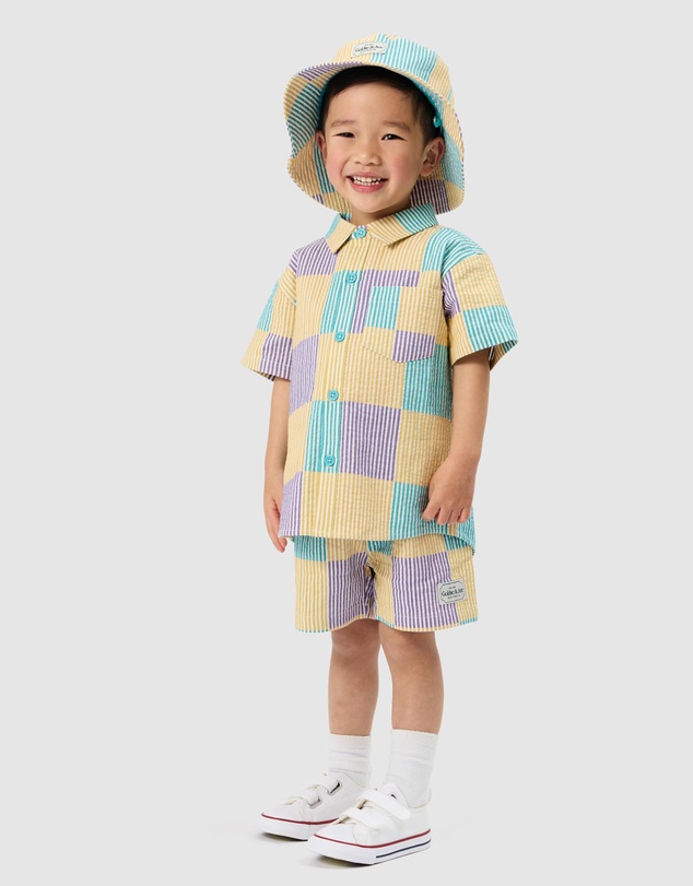 Goldie + Ace - Seersucker Classic Shorts - ICONIC EXCLUSIVE - Babies-Kids
