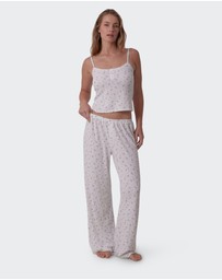 Bras N Things - Polly Long Pant-Print Ditsy Floral