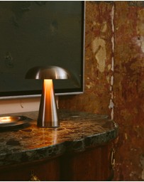 Dennis Did It - Portable Metal Touch Lamp Aluminium
