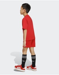 adidas Originals - Trefoil Loose Shorts and Tee Set - Kids-Teens