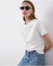 M.N.G - Short-Sleeved Cotton T-Shirt