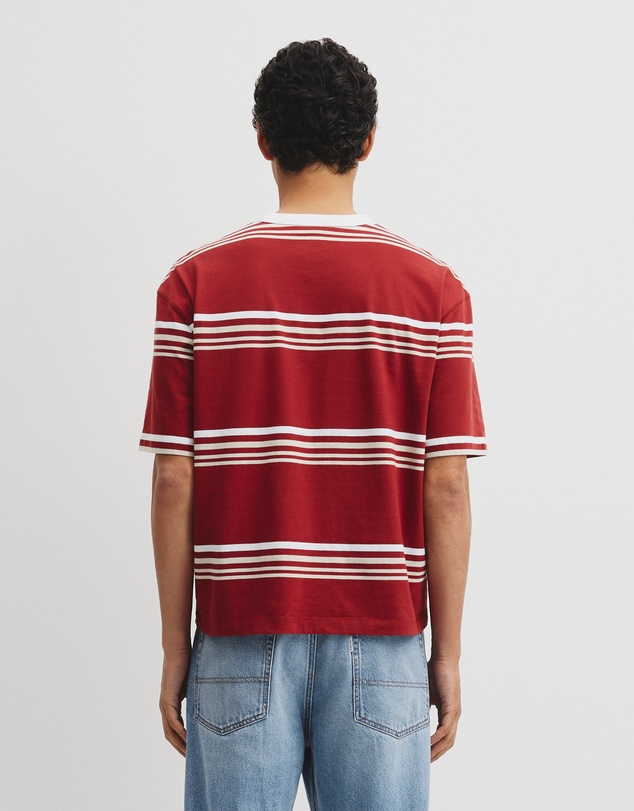 Country Road - Short Sleeve Boxy Stripe T-shirt