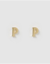 Izoa - Little Letter P Stud
