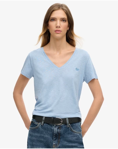 Superdry - Studios Slub Embroidered Vee Tee