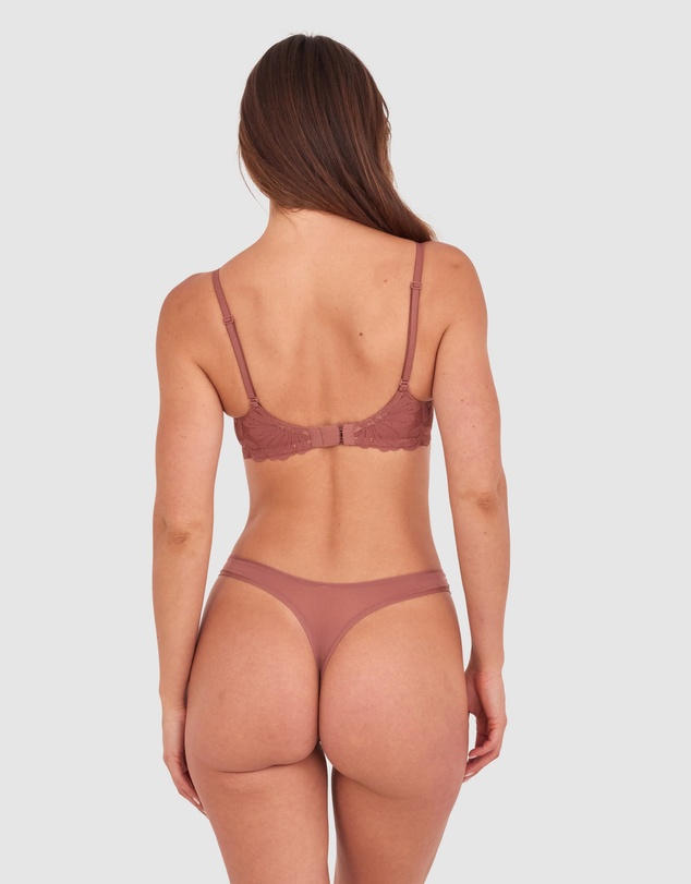 Bras N Things - NKD Push Up Wirefree Bra - Mocha