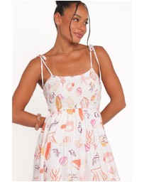 Petal & Pup - Bairbre Maxi Dress - Pink Beach Print
