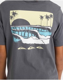 Quiksilver - Boys 8 to 16 Stacked Line Up T-Shirt