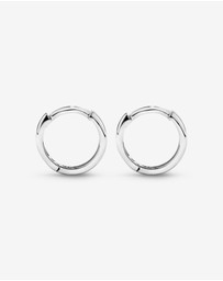 Michael Hill - 10mm Small Polished Huggie Earrings in Sterling Silver