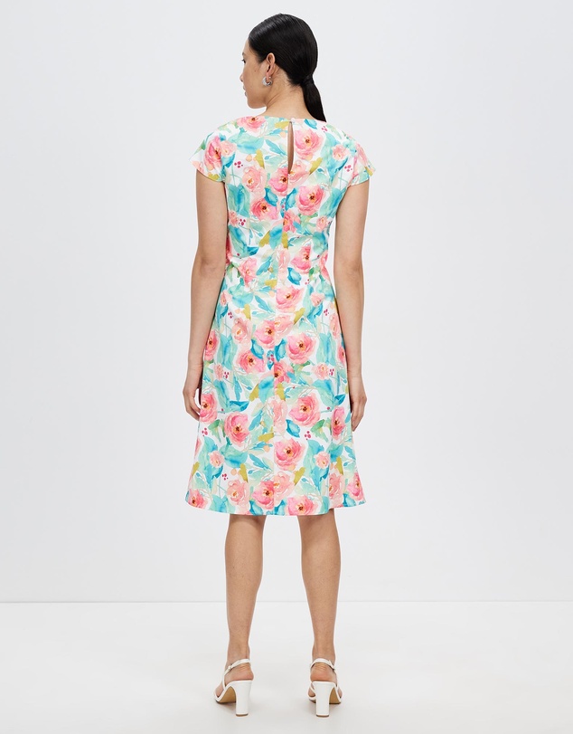 Pink Ruby - Spring Racer Sleeves Dress