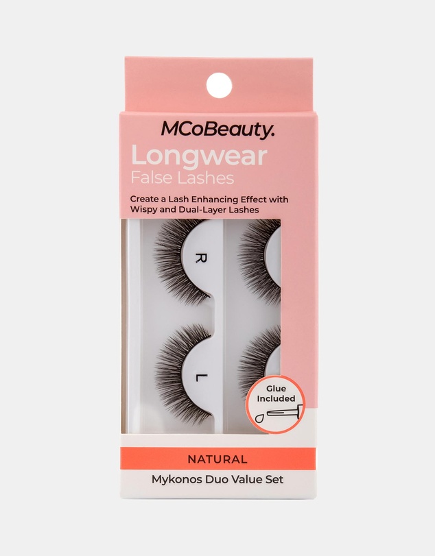 MCoBeauty - Longwear False Lashes Natural Duo Set - Mykonos