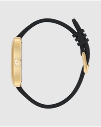 adidas Originals - Retro Wave One IP Gold-Tone Black Silicone Watch