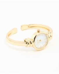 Lovisa - Gold Round Watch Bangle