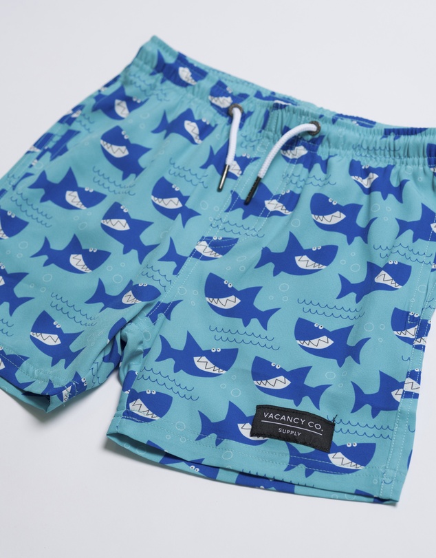 Vacancy Co - Smiley Shark Swim Short - Youth