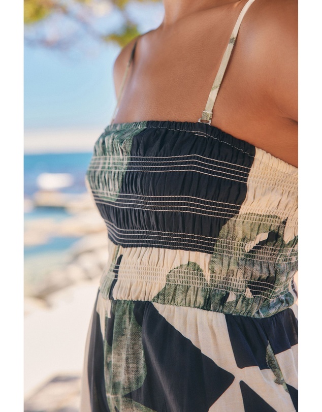 NEXT - Shirred Bandeau Jumpsuit
