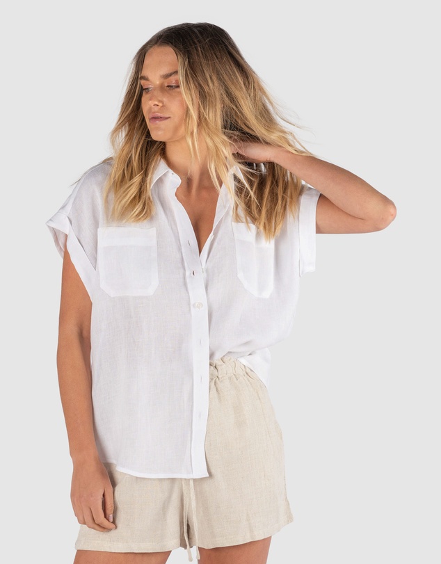 CAMIXA - CAPRI Short Sleeve Linen Shirt