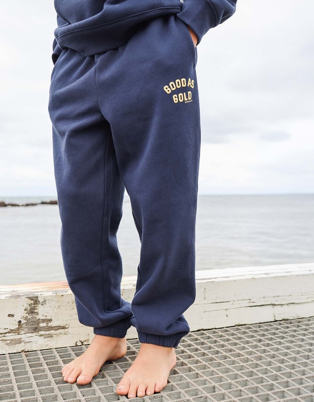 Skwosh - Good As Gold Kids Sweat Pant in Navy