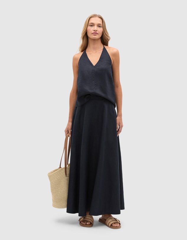 Seed Heritage - Core Linen Midi Skirt